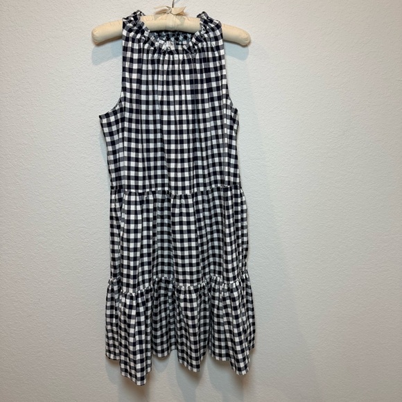 Signature Women's Black and White Gingham Dress EUC - Picture 1 of 8